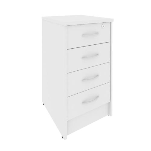 Рива Тумба приставная с фолдингом (4 ящика, с замком) А.ТП-4F-S 412*450*750