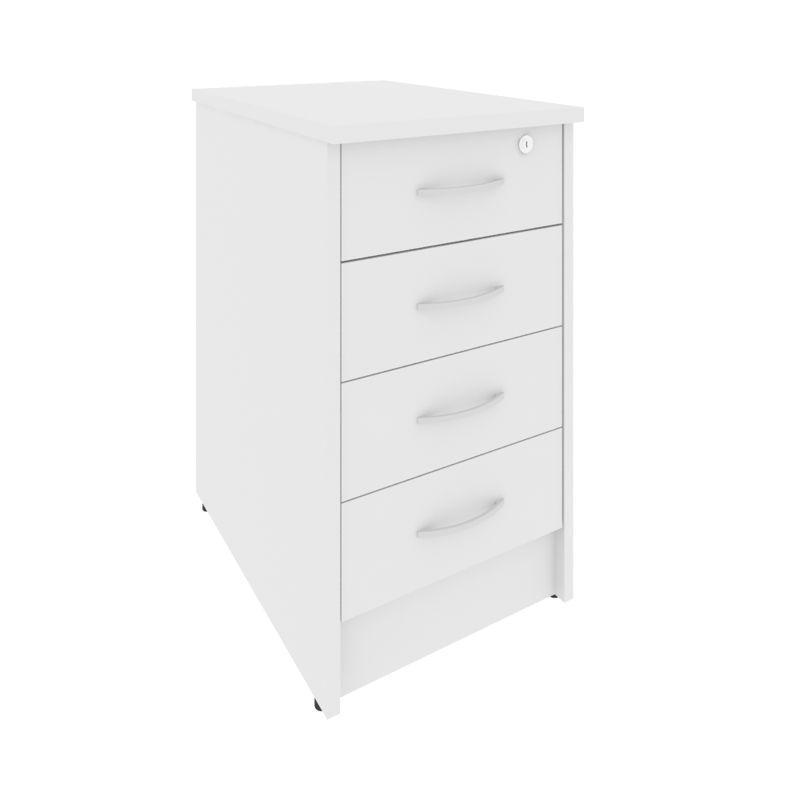 Рива Тумба приставная с фолдингом (4 ящика, с замком) А.ТП-4.1F-S 412*600*750