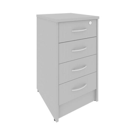 Рива Тумба приставная с фолдингом (4 ящика, с замком) А.ТП-4F-S 412*450*750