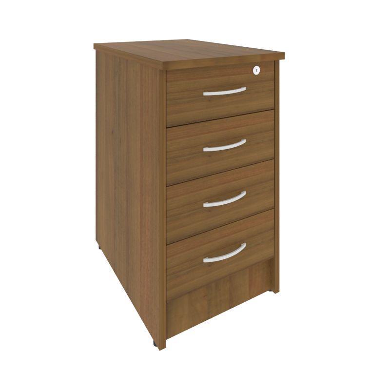 Рива Тумба приставная с фолдингом (4 ящика, с замком) А.ТП-4.1F-S 412*600*750