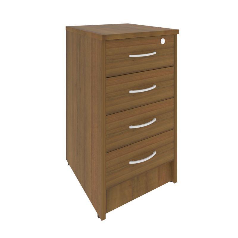 Рива Тумба приставная с фолдингом (4 ящика, с замком) А.ТП-4F-S 412*450*750