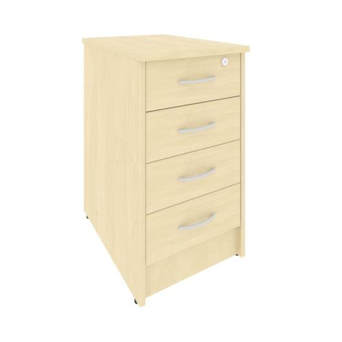 Рива Тумба приставная с фолдингом (4 ящика, с замком) А.ТП-4.1F-S 412*600*750