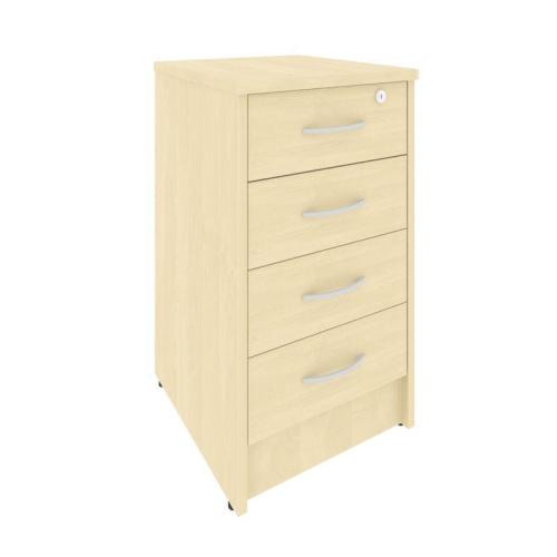 Рива Тумба приставная с фолдингом (4 ящика, с замком) А.ТП-4F-S 412*450*750