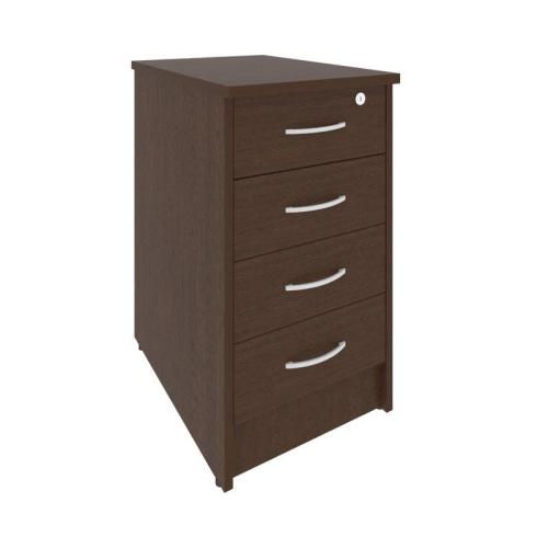 Рива Тумба приставная с фолдингом (4 ящика, с замком) А.ТП-4.1F-S 412*600*750