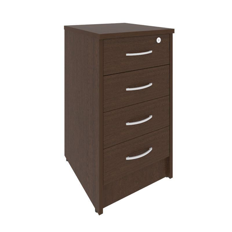 Рива Тумба приставная с фолдингом (4 ящика, с замком) А.ТП-4F-S 412*450*750