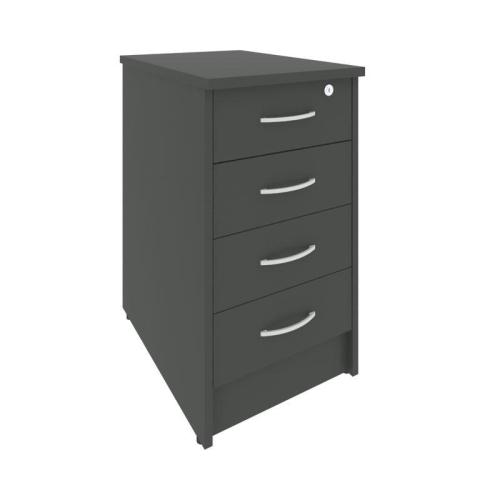 Рива Тумба приставная с фолдингом (4 ящика, с замком) А.ТП-4.1F-S 412*600*750