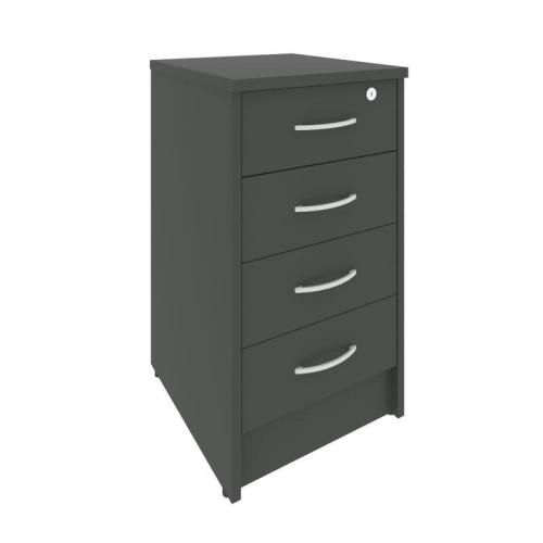 Рива Тумба приставная с фолдингом (4 ящика, с замком) А.ТП-4F-S 412*450*750