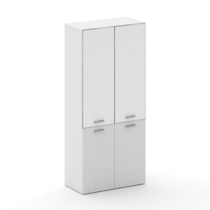 Фреско Шкаф широкий высокий FRU.ST-101 white 896*460*2000
