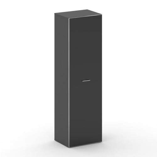 Фреско Гардероб узкий универсальный FR.GB-102 black 600*460*2000